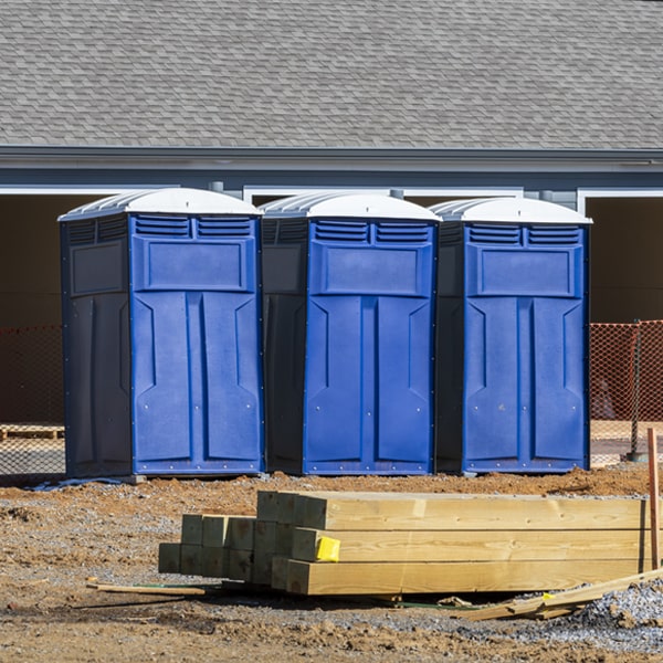 is there a specific order in which to place multiple portable restrooms in Higdon AL